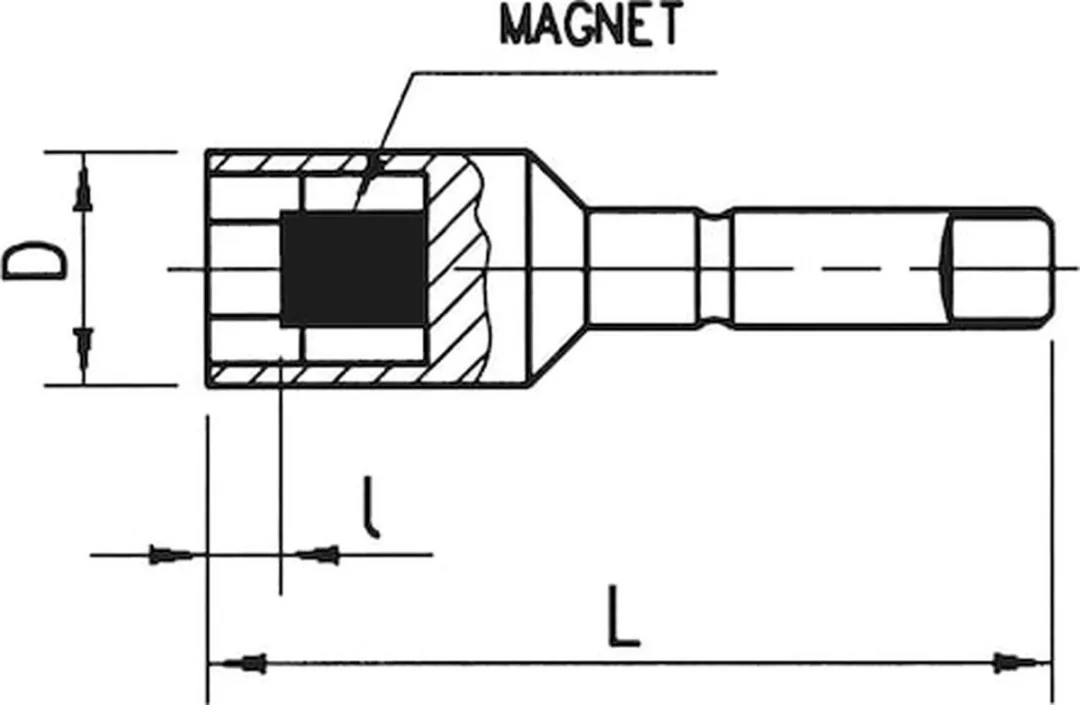 Würth Schroefdop met magneet 7mm - Aluminium