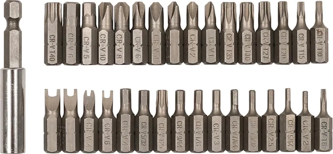 Silverline Bitset 25mm 33-delig - Magnetisch - Chroom-vanadium - afbeelding 6 van 6