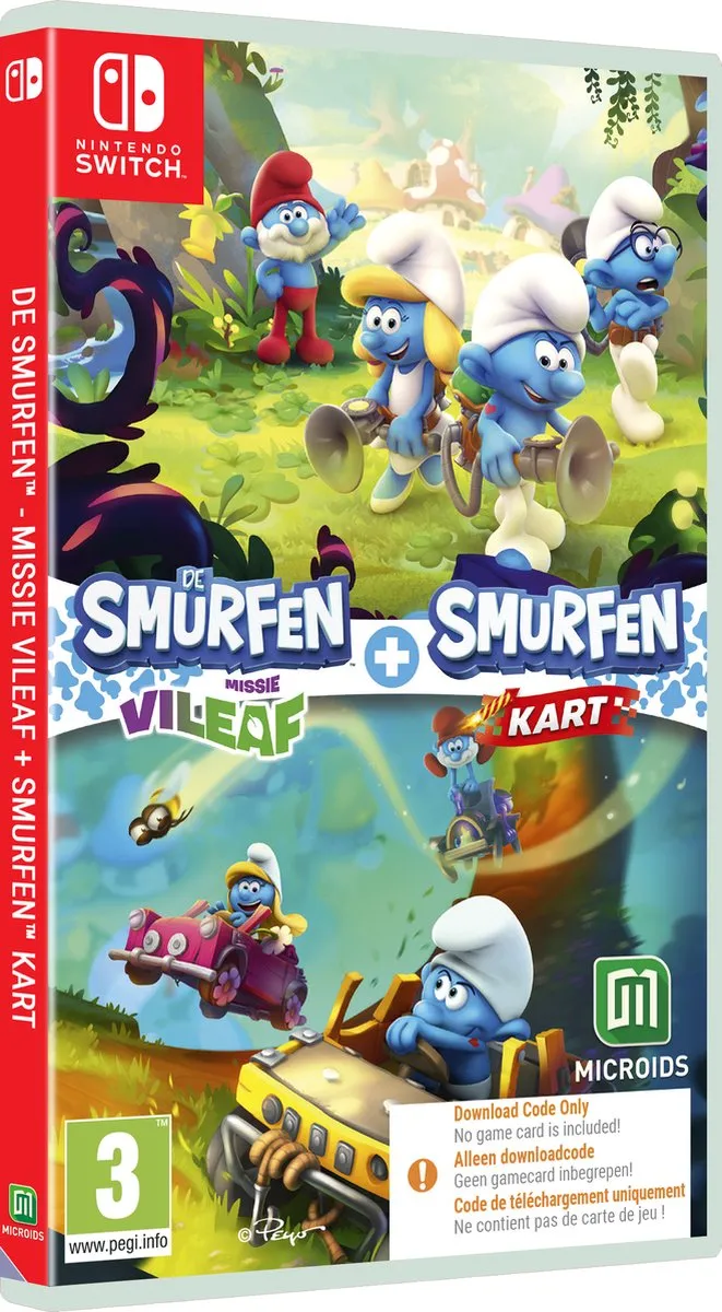 Mindscape Smurfen Collectie Switch - Beschermhoes + 2 Games