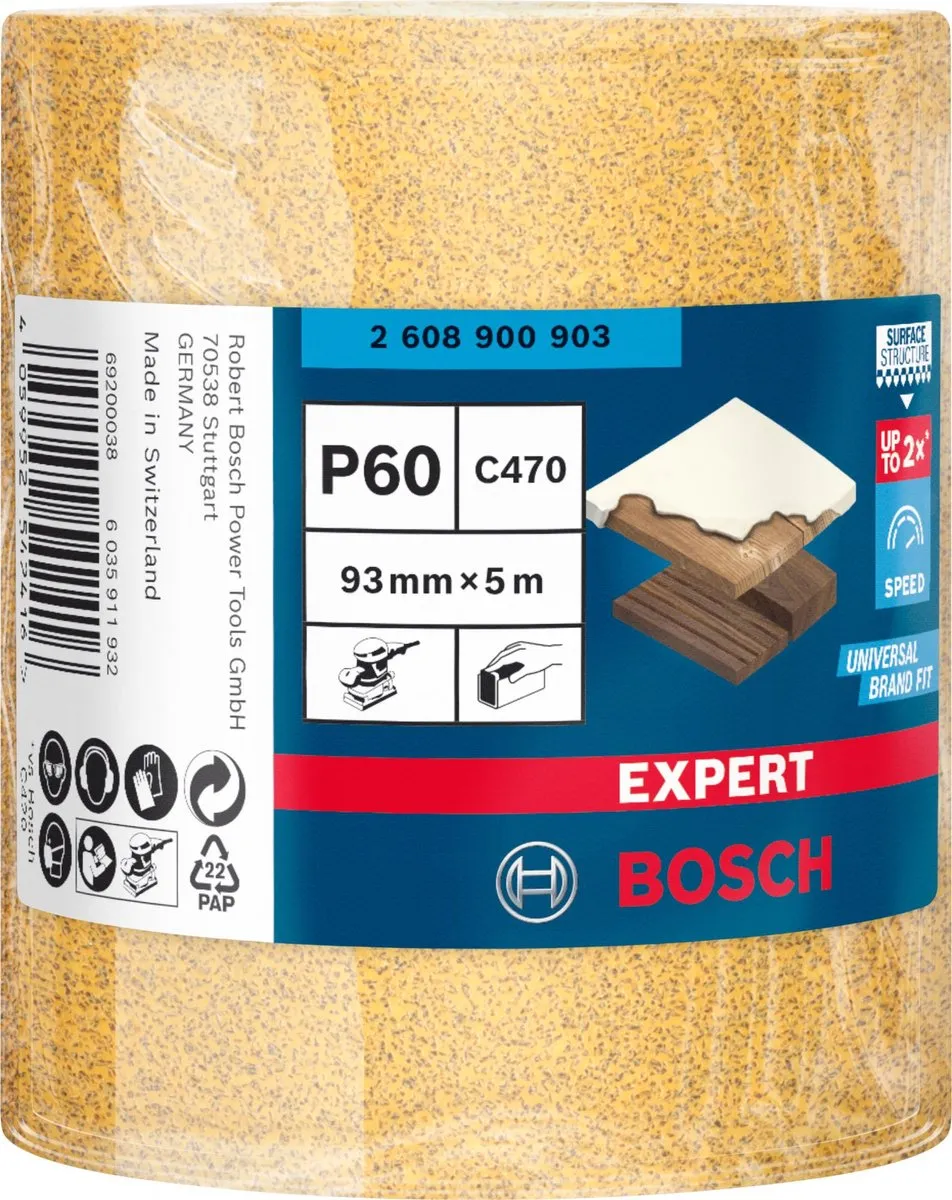Bosch Professional Expert C470 Schuurpapierrol 93mm x 5m