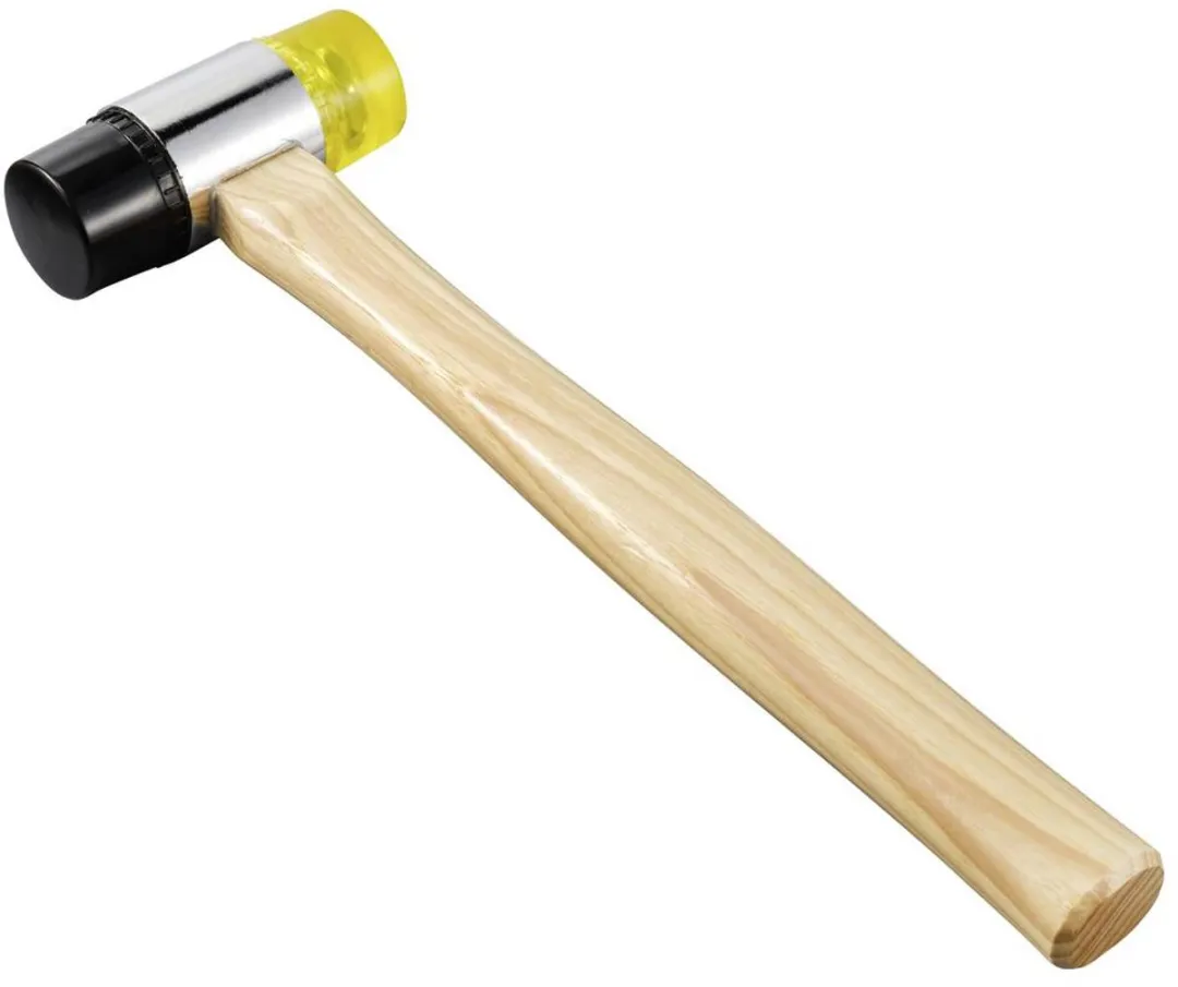 TOOLCRAFT Rubberen Hamer 430g 310mm - Middelzacht/Middelhard