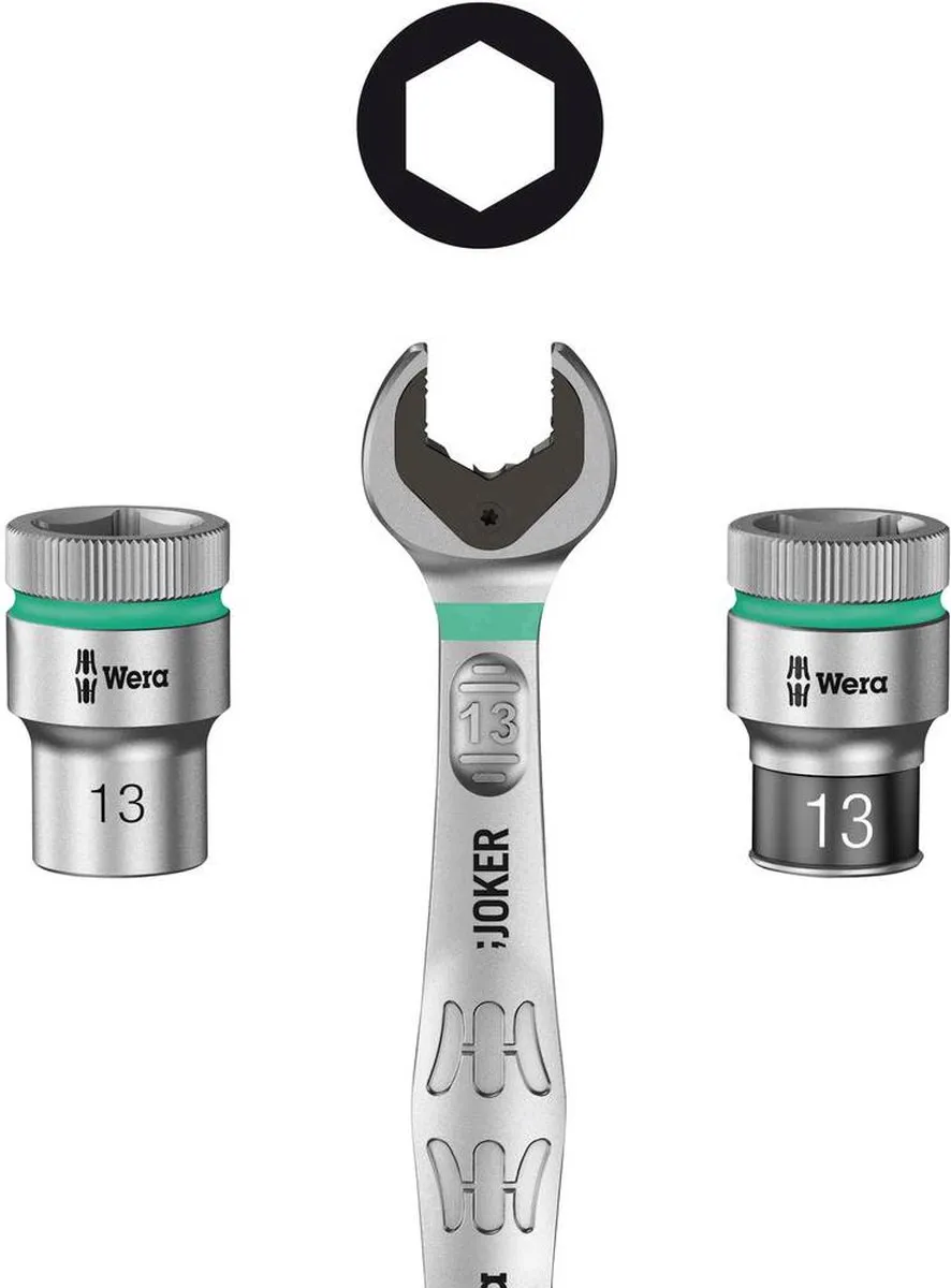 Wera 8790 HMC HF Dopsleutelinzetstuk 12mm - 1/2" - Kleurloos