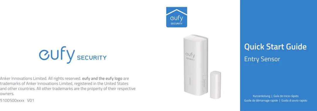 Eufy Raamsensor Deursensor 2-Pack - Wit