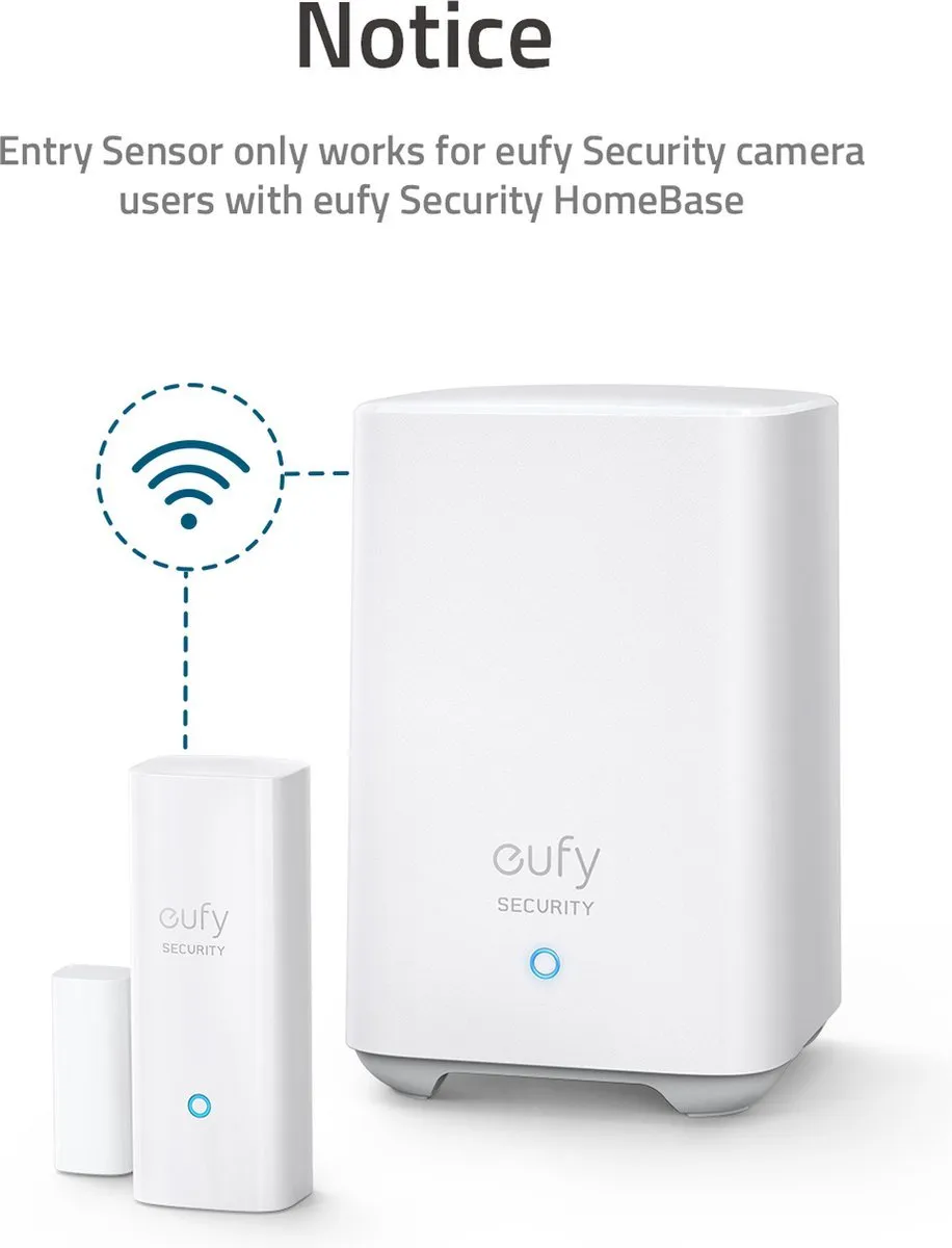 Eufy Raamsensor Deursensor 2-Pack - Wit