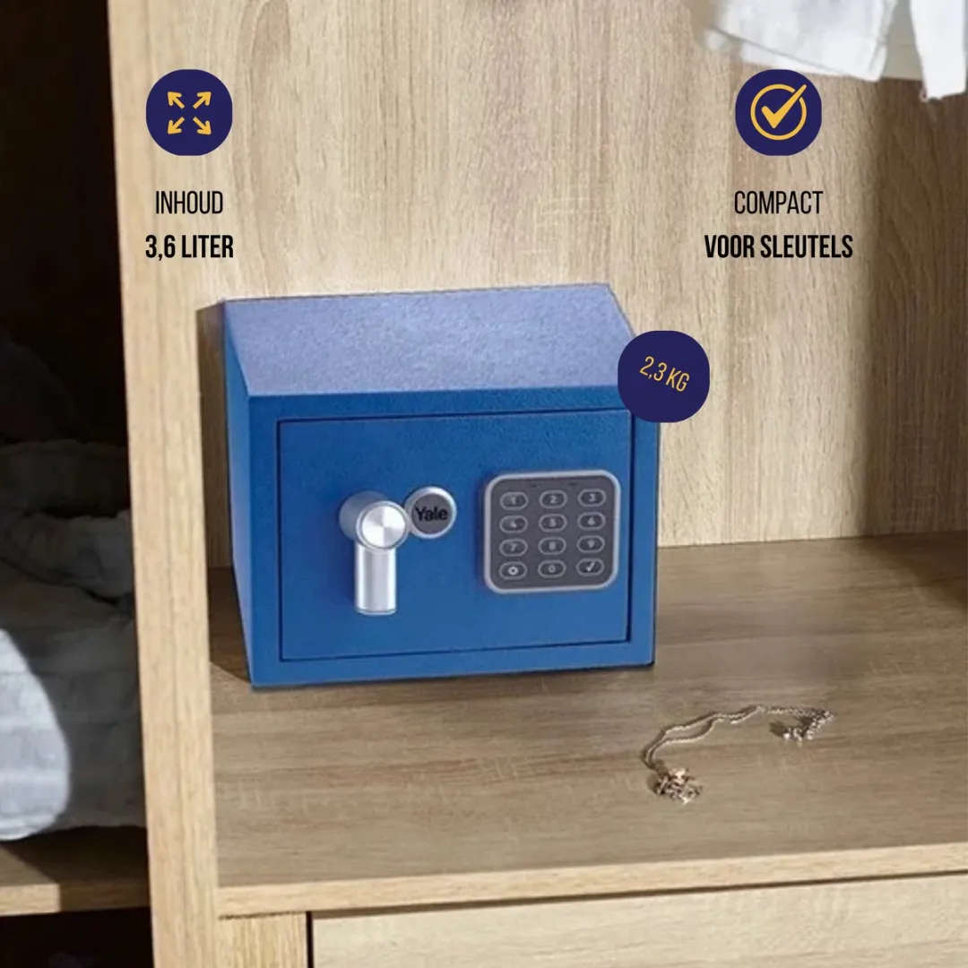 Yale YSV/170/DB2 Elektronische Kluis - Blauw