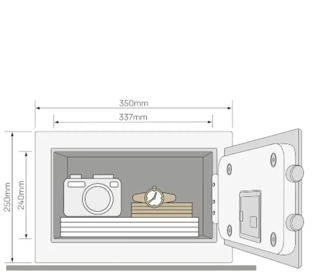 Yale Elektronische Kluis Compact YSEB/200/EB1 - 9.6L - Zwart