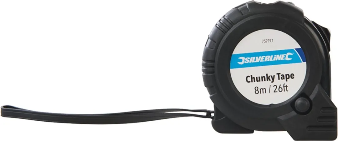 Silverline Rolmaat 8m x 25mm