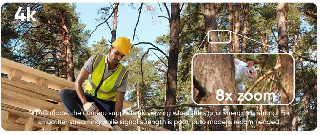 Eufy Security S330 4G LTE Buitencamera - 4K UHD - Wit/Zwart