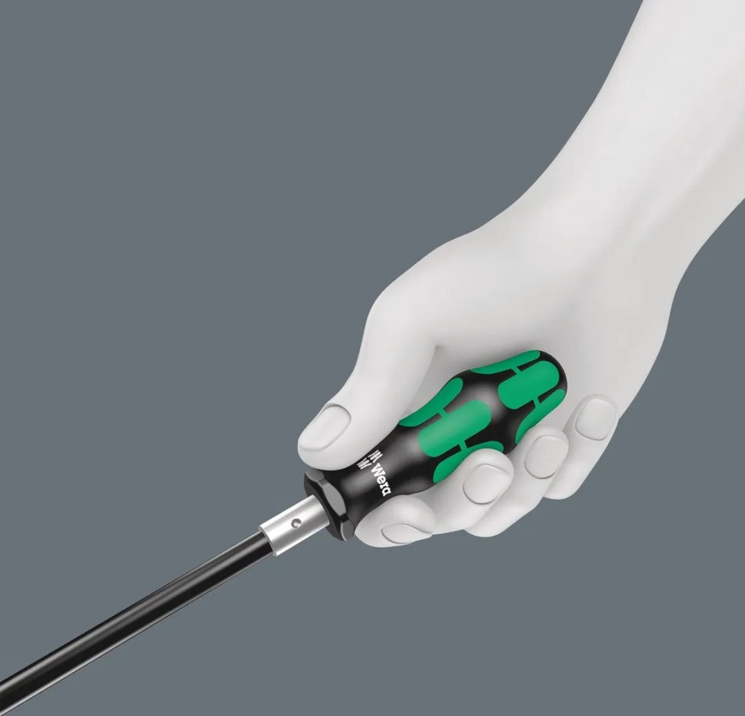 Wera 393 S 05028161001 Bits-handhouder - Flexibele schacht - Groen/Zwart
