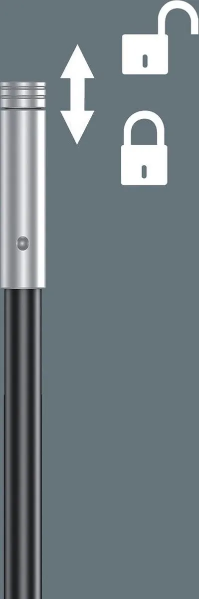 Wera 393 S 05028161001 Bits-handhouder - Flexibele schacht - Groen/Zwart