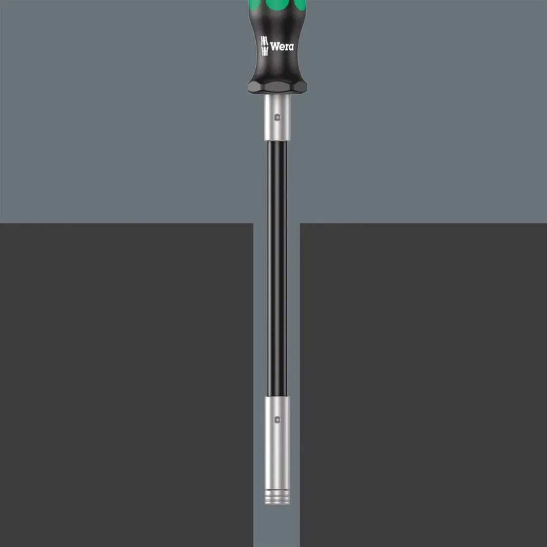 Wera 393 S 05028161001 Bits-handhouder - Flexibele schacht - Groen/Zwart
