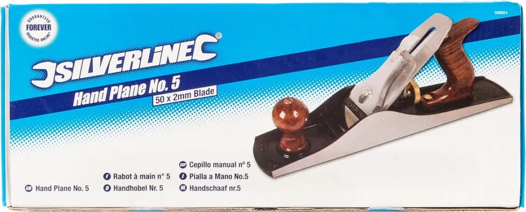 Silverline Handschaaf 50mm Gietijzer - Palissander Handvaten