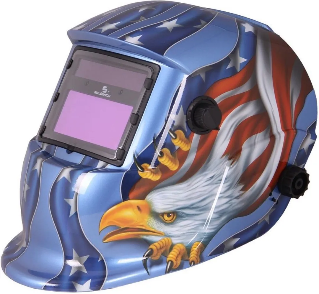 HBM Machines Automatische Lashelm Model 9 USA Adelaar - Blauw