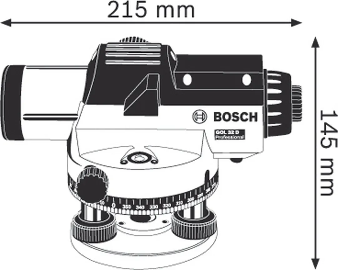 Bosch Professional GOL 32 D Optische Nivelleerder - Blauw