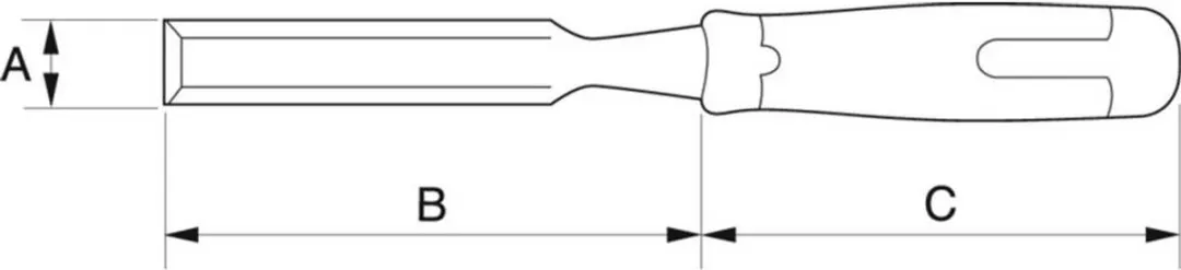 Bahco Steekbeitel 424P-4 - 4mm - Steen