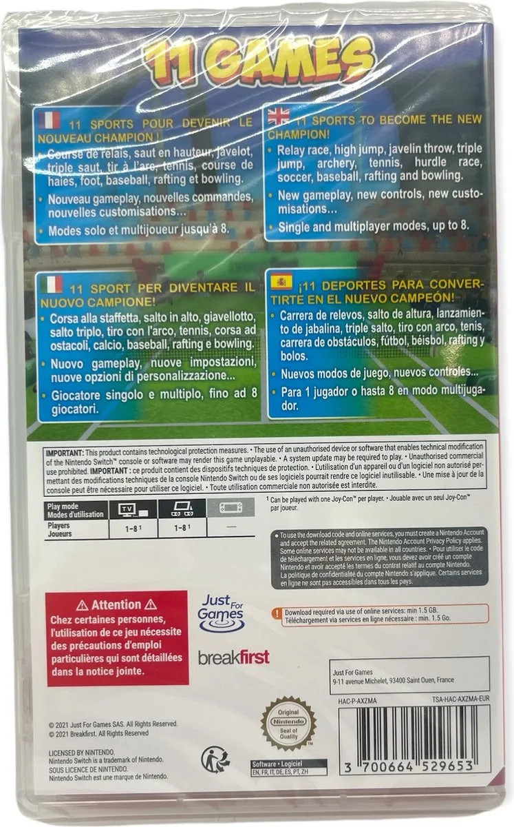 Mindscape Instant Sports Summer Games Nintendo Switch - 4 Spelers Offline