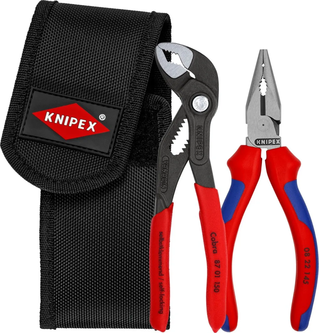Knipex Tangenset 2-delig 00 20 72 V06 - Spitse combinatietang & Waterpomptang