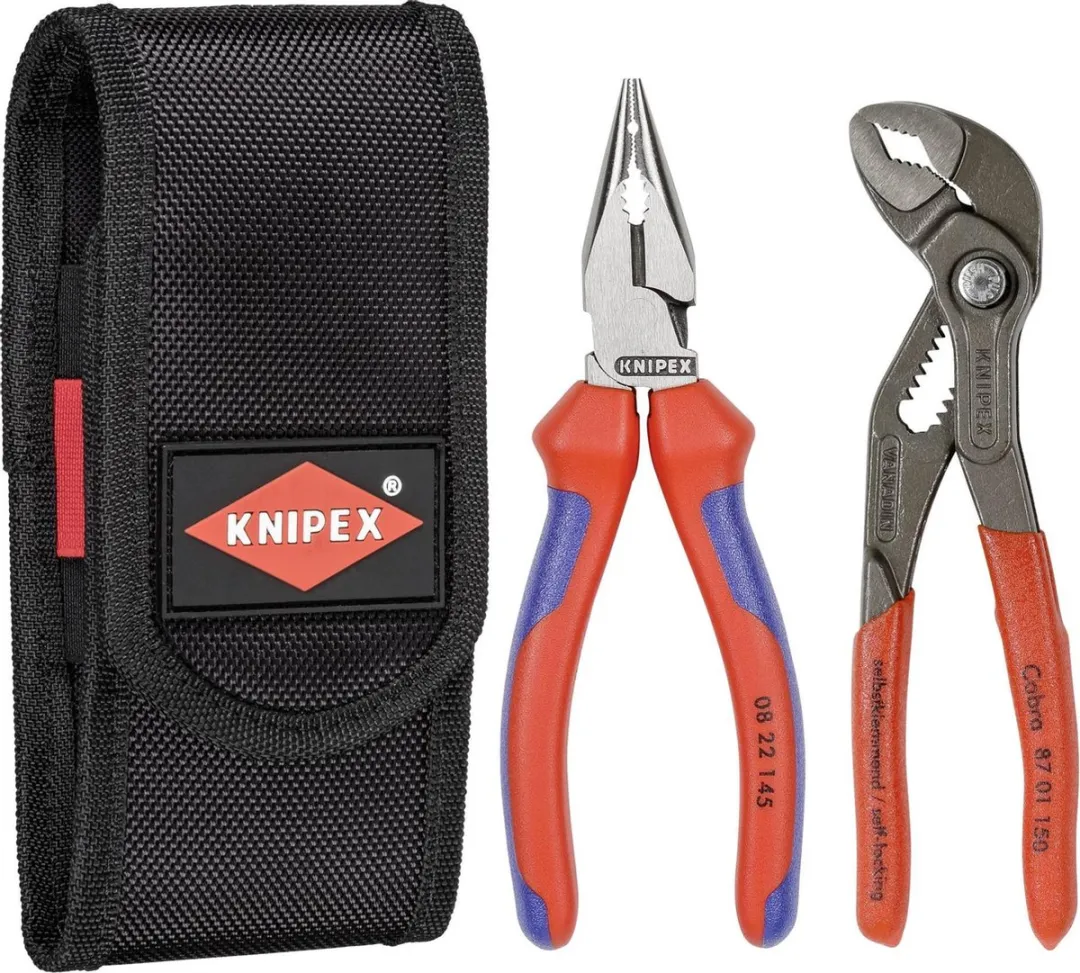 Knipex Tangenset 2-delig 00 20 72 V06 - Spitse combinatietang & Waterpomptang