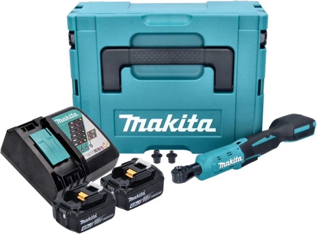 Makita DWR180RMJ Accu-ratelsleutel 18V 47,5Nm - 2x 4,0Ah + Oplader + Makpac