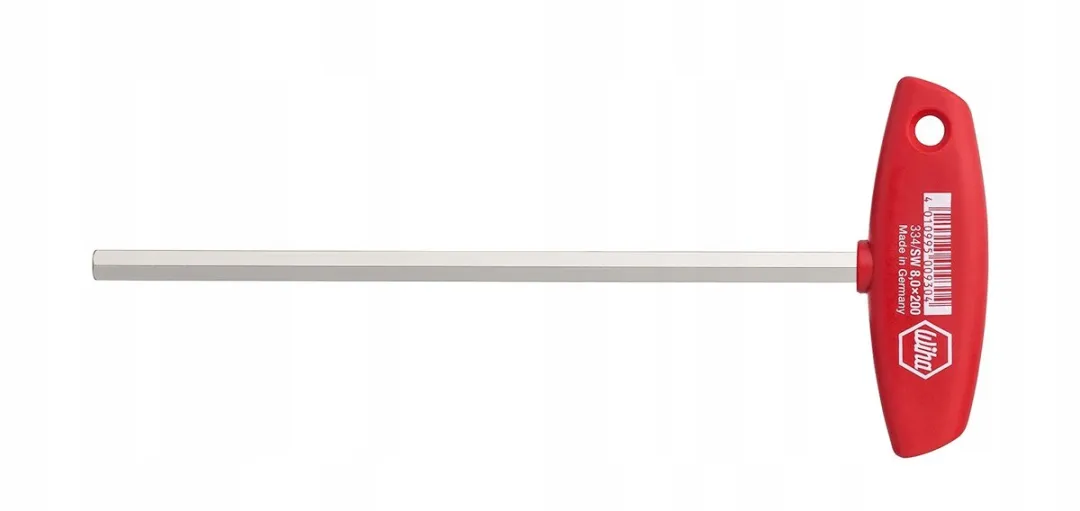 Wiha Inbusschroevendraaier 334- 3.0x150 - Zilver/Rood
