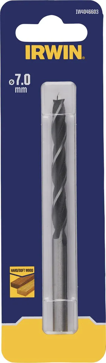 Irwin Houtspiraalboor Brad Point 7.0x110mm