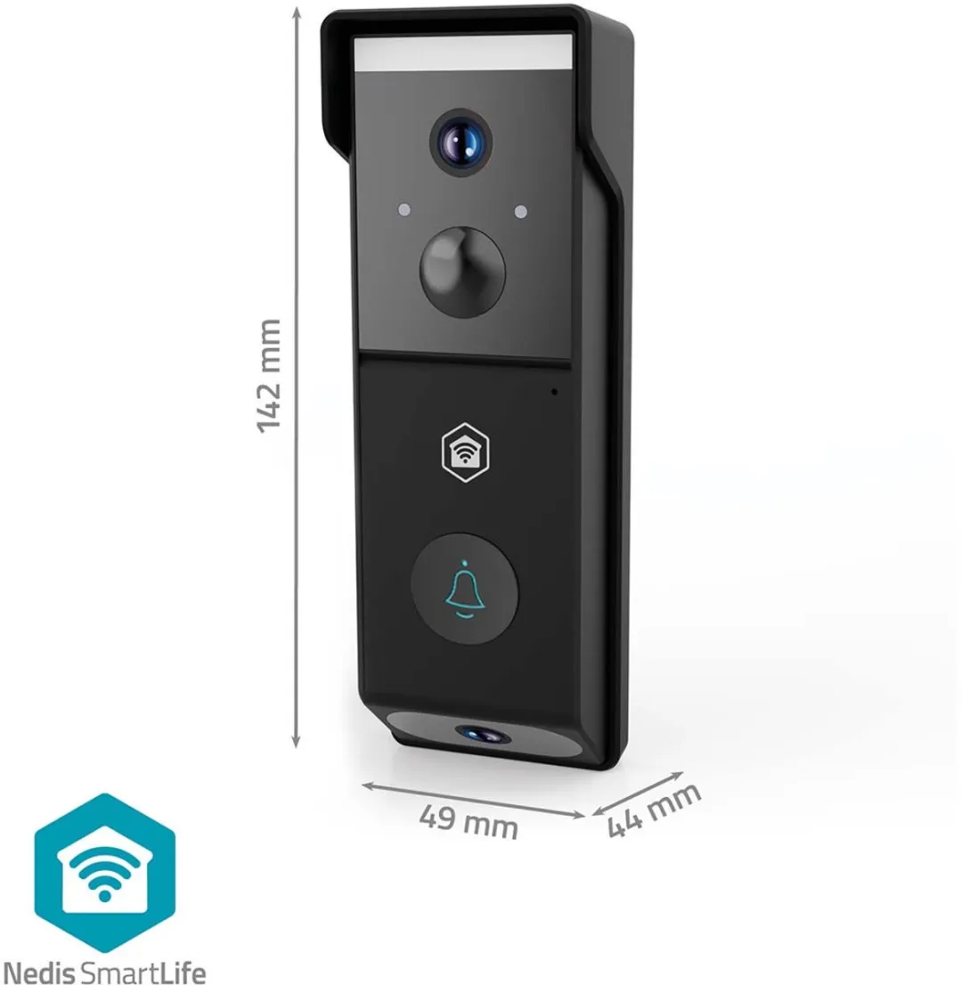 Nedis SmartLife Video Deurbel WIFICDP31BK - 1080p Full HD - Zwart - afbeelding 6 van 6