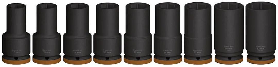 Bosch Professional PRO Impact Krachtdoppenset 9-delig 2608003042 - Zwart