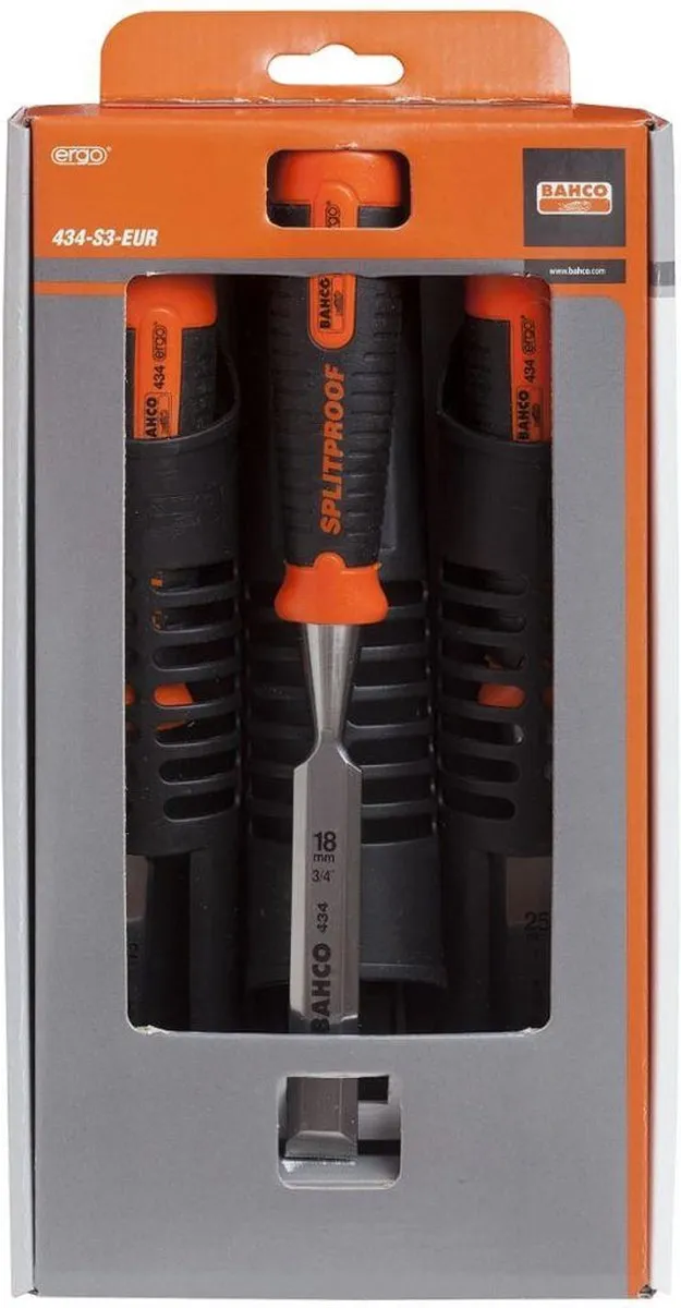 Bahco Steekbeitelset ERGO Splitproof 3-delig - 12mm