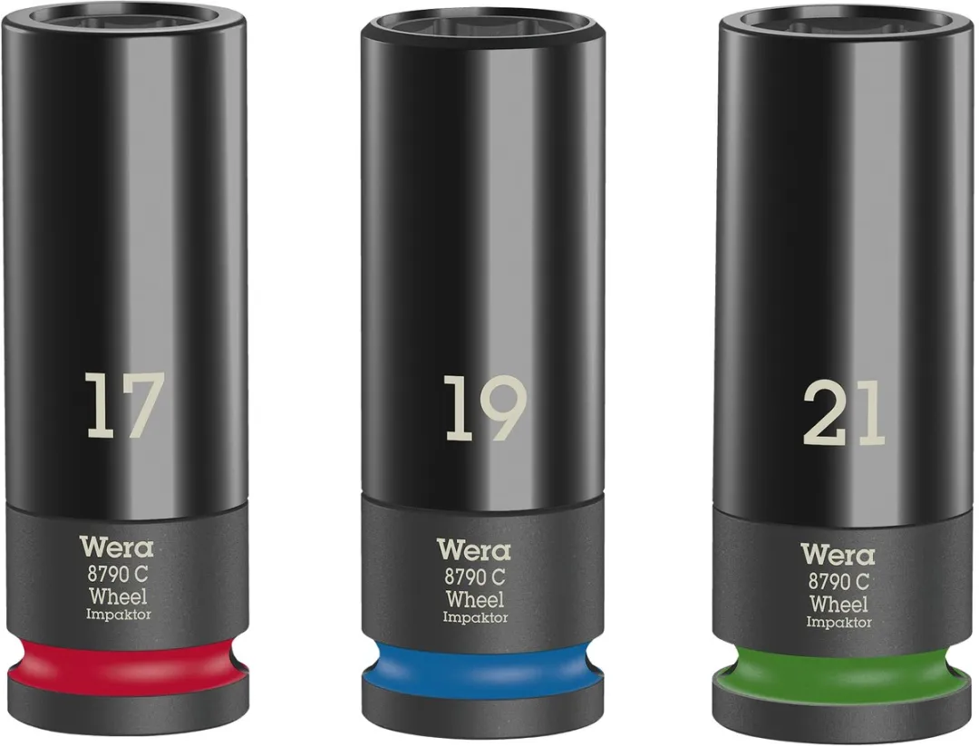 Wera 5004595001 3-delige Wheel Impaktor Dopsleutelset 1-85mm