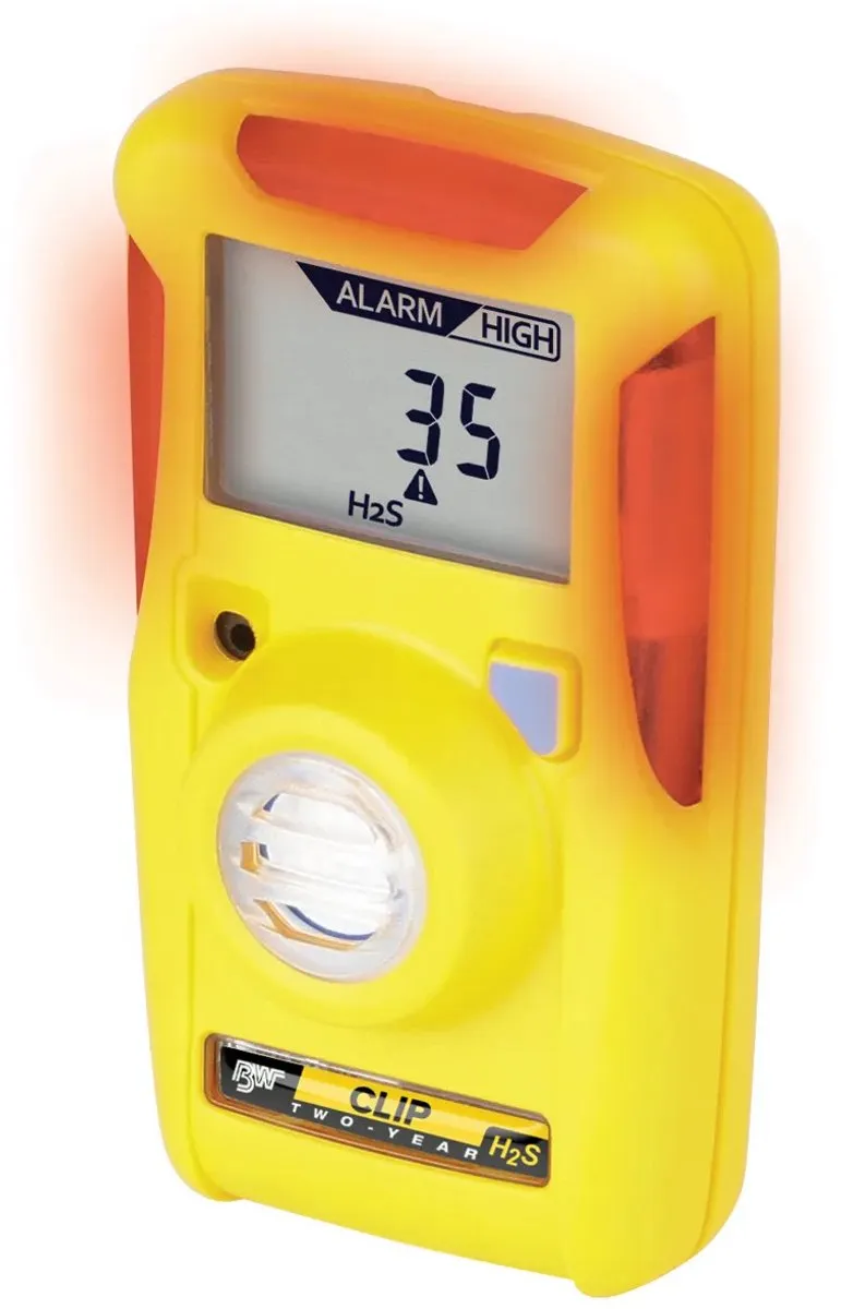 Honeywell BW Clip Gasdetector H2S - 10 & 15 ppm - Geel