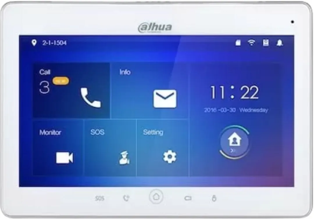Dahua VTH5221DW-S2 IP Video Intercom Monitor 7" - Wit