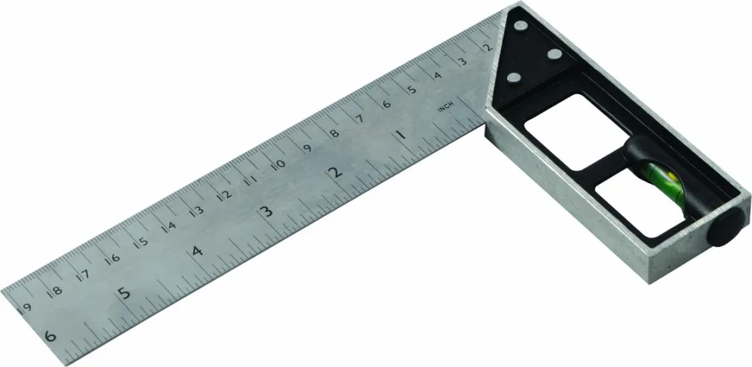 Silverline Winkelhaak 150mm - Gietaluminium - Metrisch/Imperiaal - Zilver/Zwart