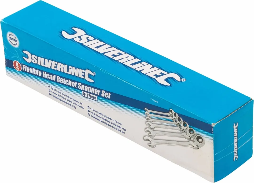 Silverline Steekringratelsleutelset 6-delig 8-17mm