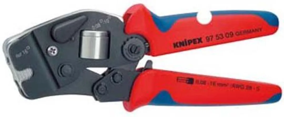 Knipex 975309 Krimptang Zelfinstellend 190mm - Zwart/Blauw/Rood - afbeelding 6 van 6