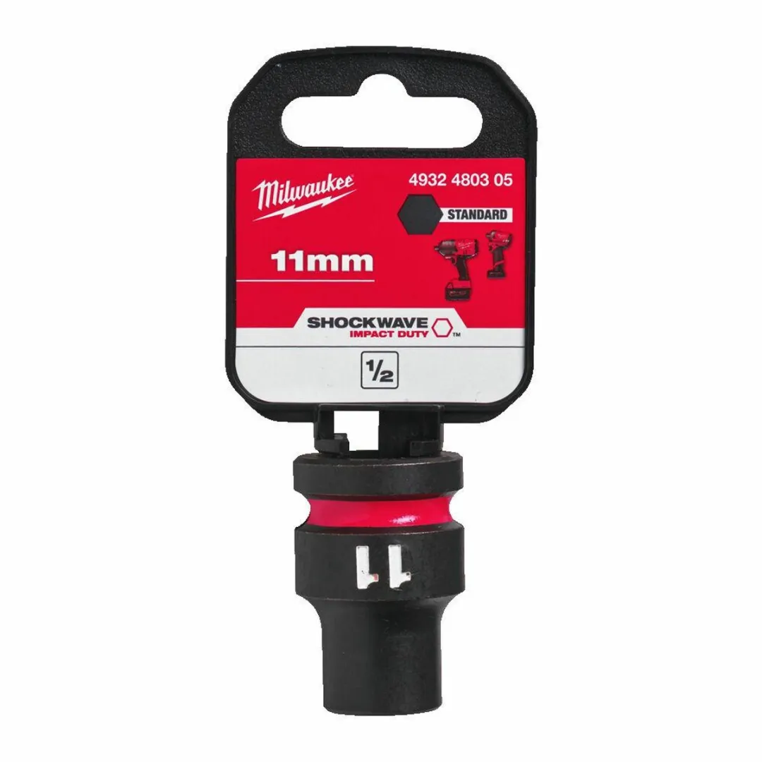 Milwaukee SHOCKWAVE Korte Slagmoersleutel 11mm - Chroom-Molybdeen