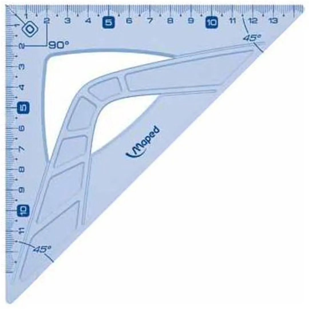 Maped Geometric Winkelhaak 21cm - Transparant