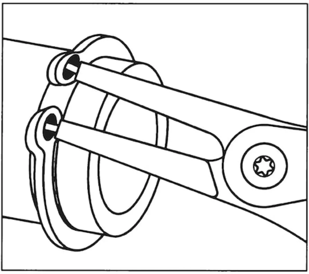 Würth Asborgveer DIN 5254 Vorm B - Borgveertang - Rood/Zwart