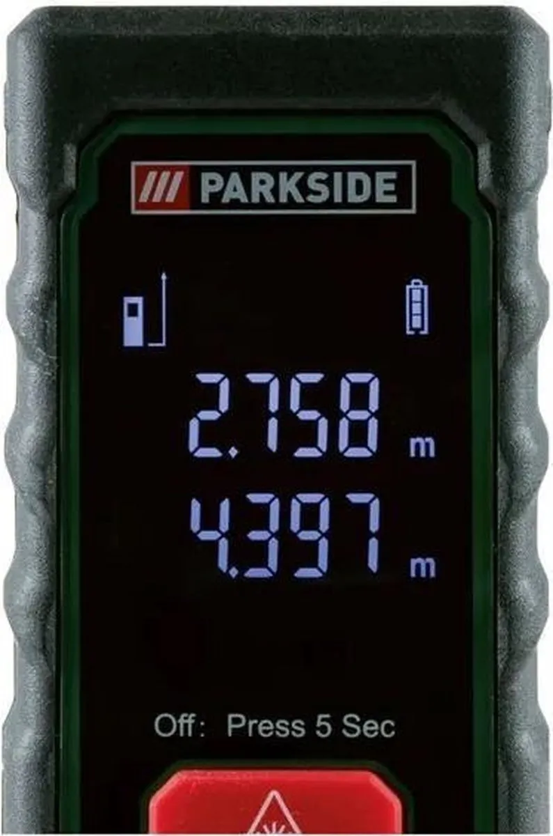 PARKSIDE Laser Afstandsmeter 20m - 2x AAA