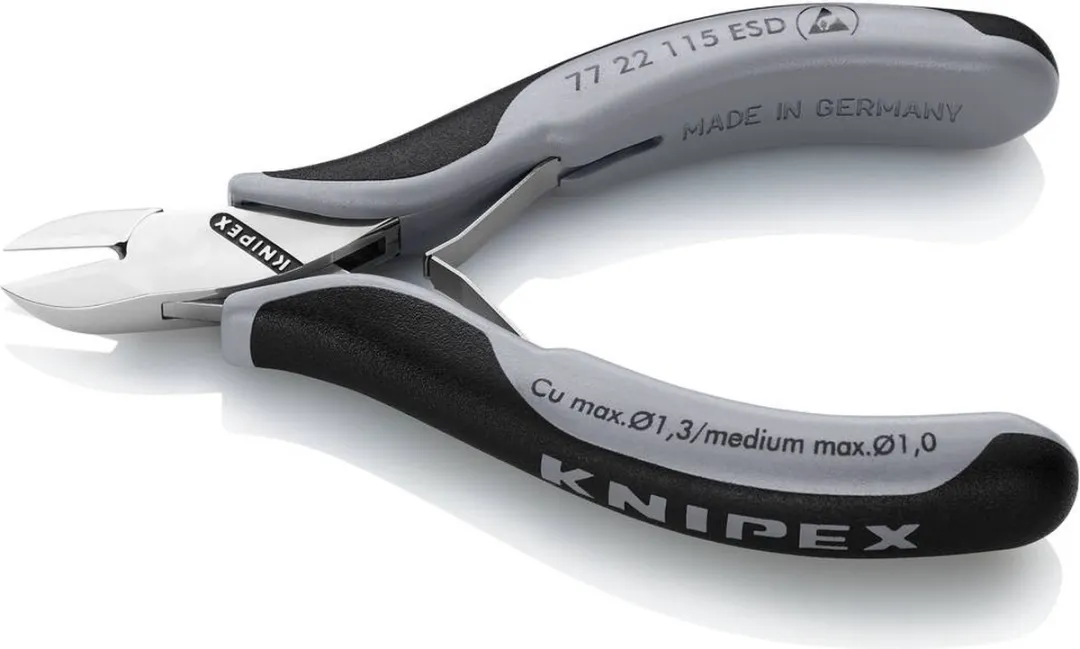 Knipex 77 22 115 ESD Zijsnijtang Ronde kop 115mm