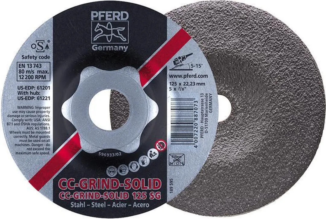 Pferd CC-Grind-Solid SG Steel Slijpschijf 115mm