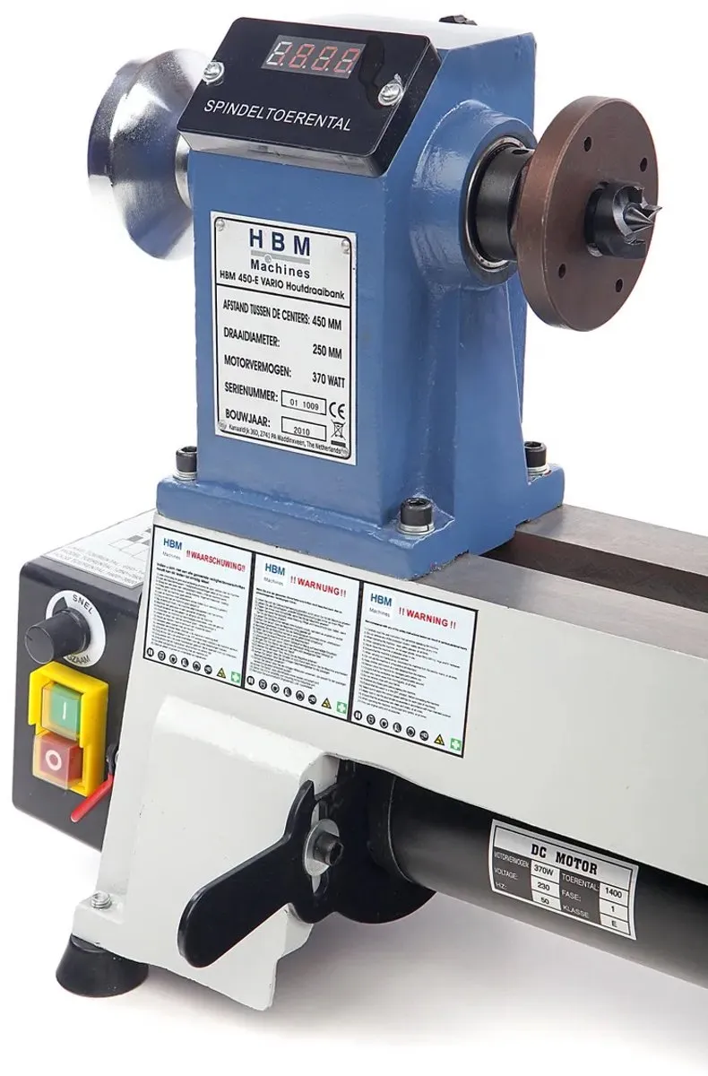 HBM 00978 Variabele Houtdraaibank 375W