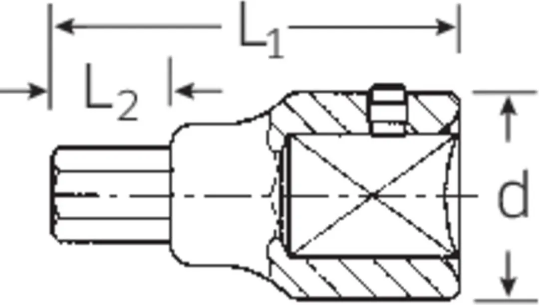 Stahlwille 59 14 05050014 Inbus Dopsleutel-bitinzet 14 mm