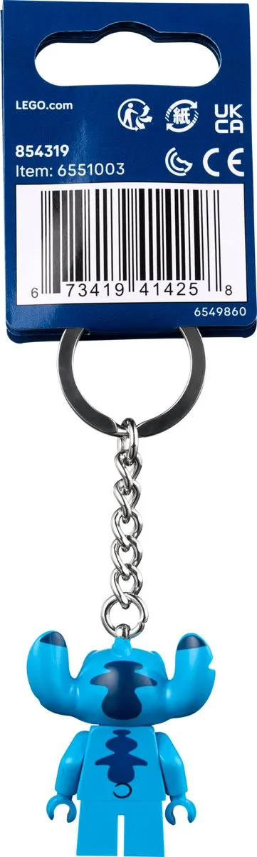 LEGO Disney Stitch Sleutelhanger - Blauw
