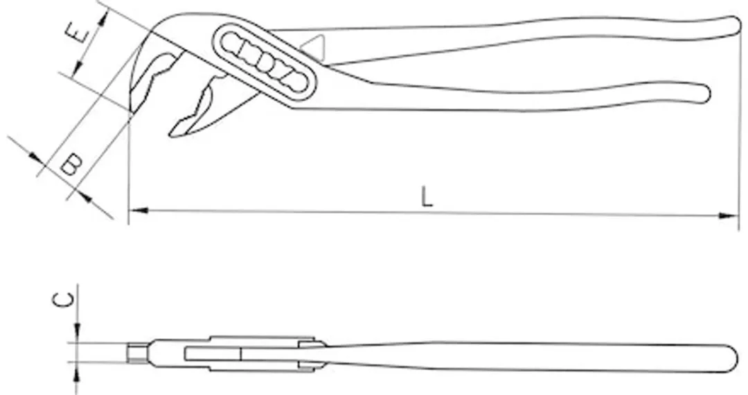 Würth Waterpomptang 7x DIN ISO 8976 - Rood/Zwart