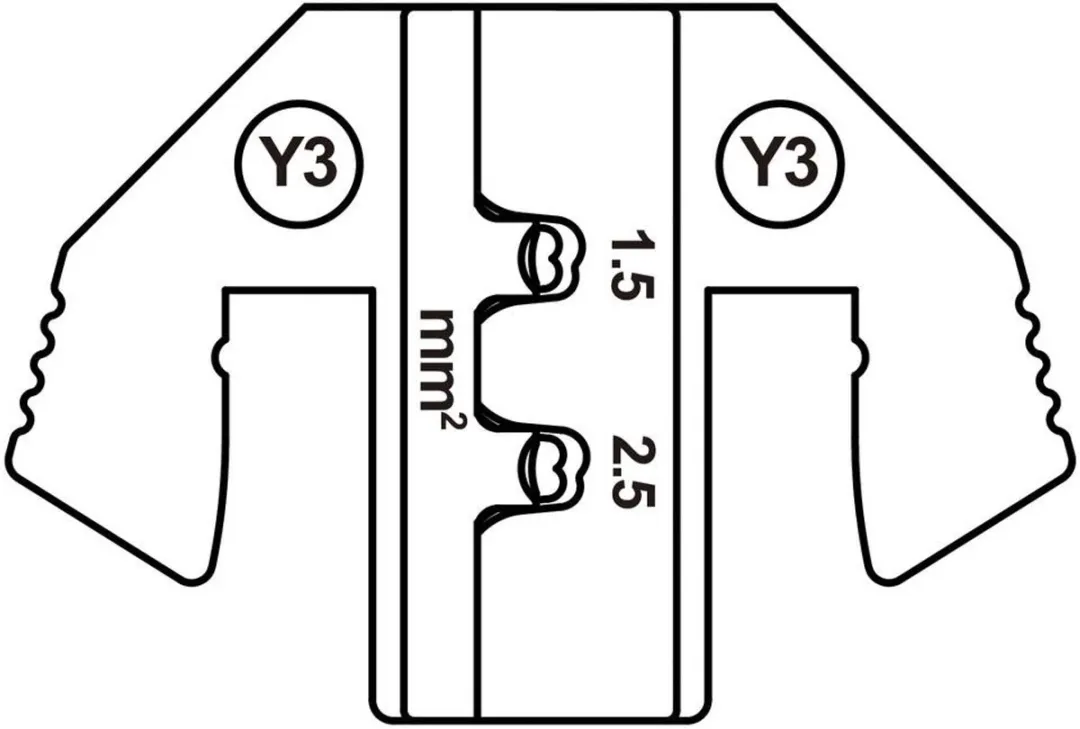 TOOLCRAFT Yazaki Krimpinzetstuk 2.8mm² - 1.5-2.5mm² - Kleurloos