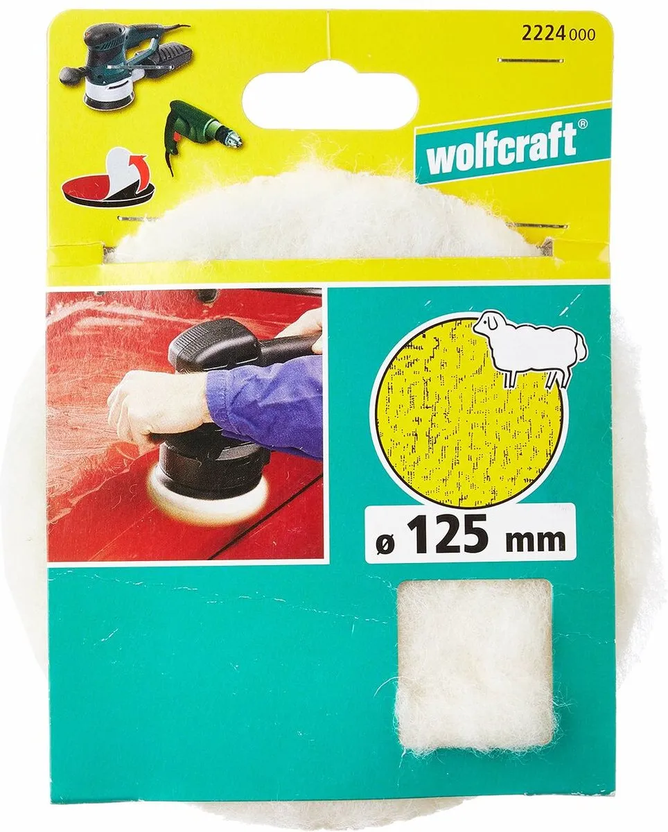 Wolfcraft Fixoflex Zelfhechtende Polijstschijf Ø125mm