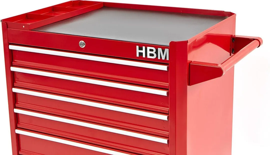 HBM 7-Laden Gereedschapswagen - Rood