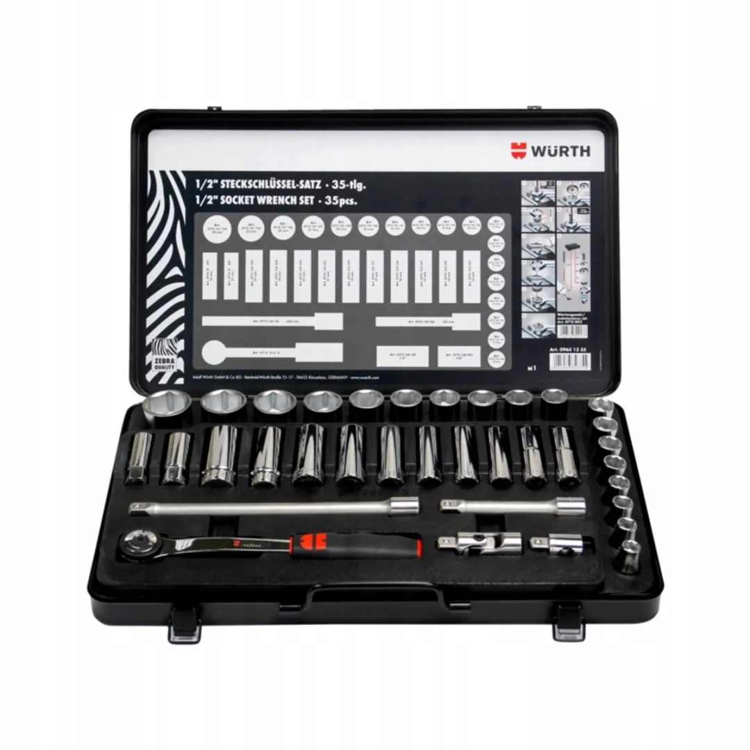 Würth 35-delige DOP Doppenset 1/2"