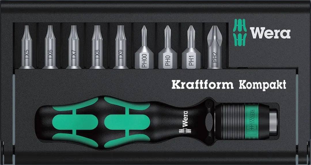Wera Kraftform Kompakt 10 05056653001 Bit Set - 9 Stuks T