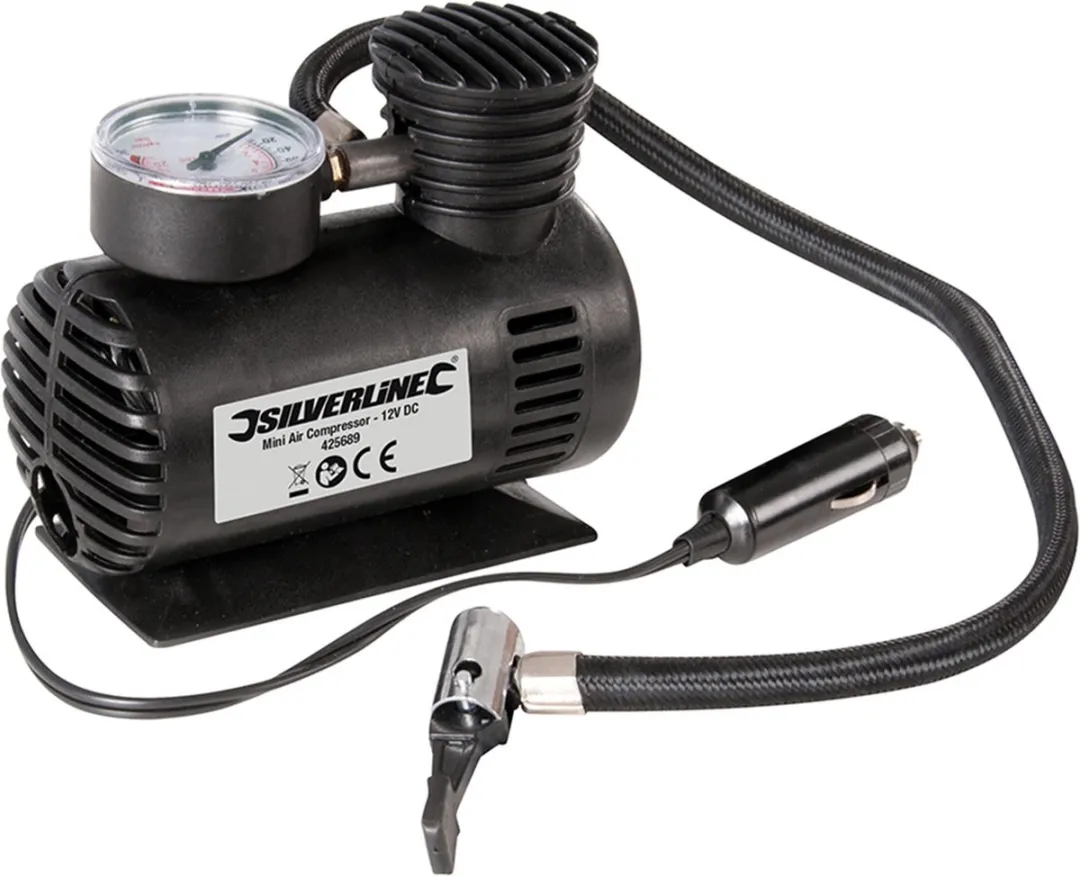 Silverline Mini Luchtcompressor 425689 - 12V DC